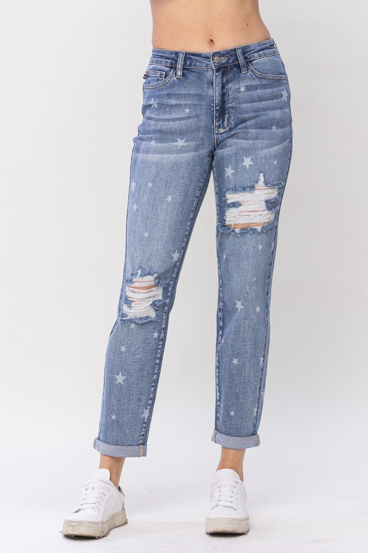 Star Crossed Destroy Boyfriend Style Jean