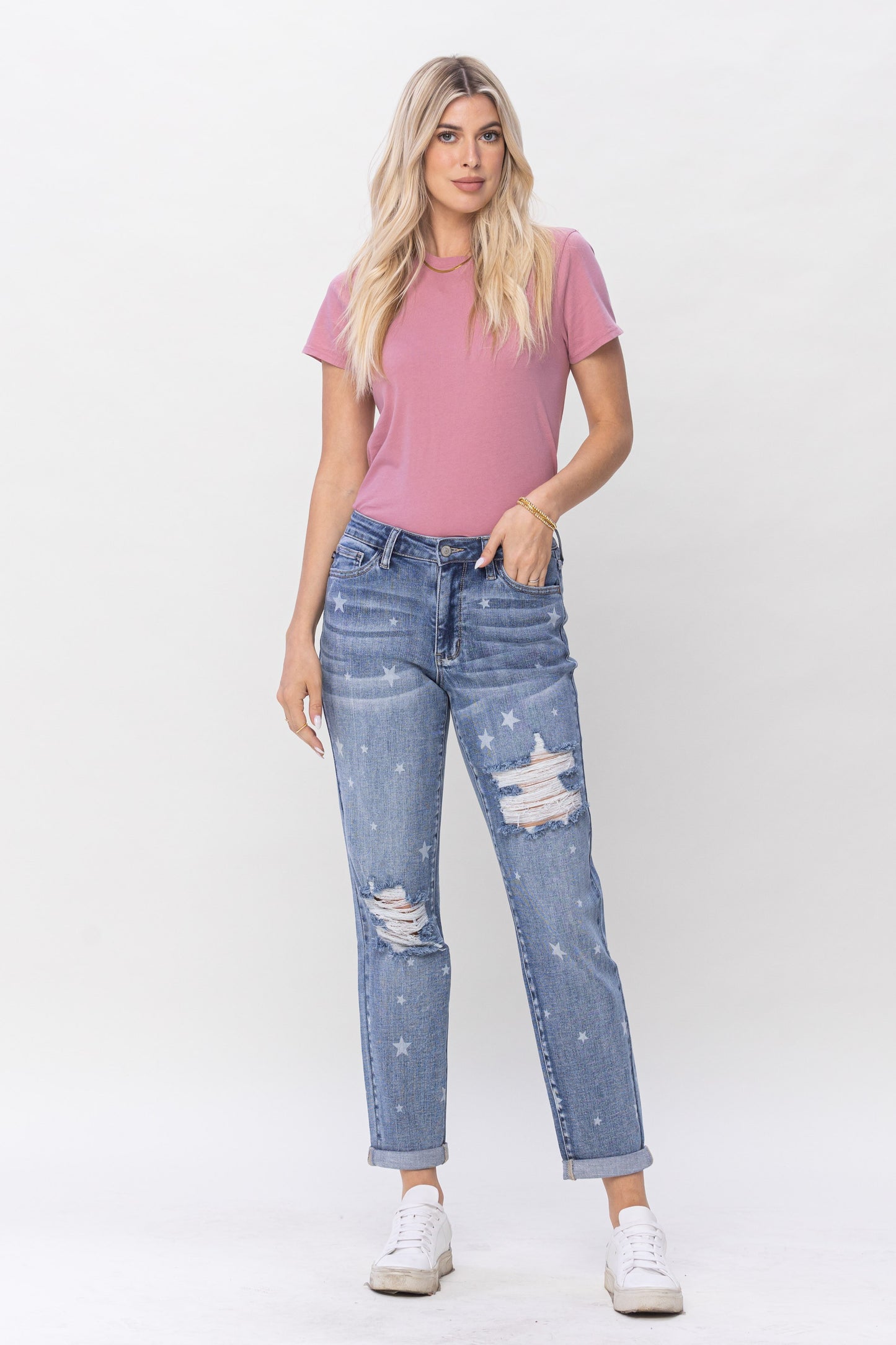 Star Crossed Destroy Boyfriend Style Jean