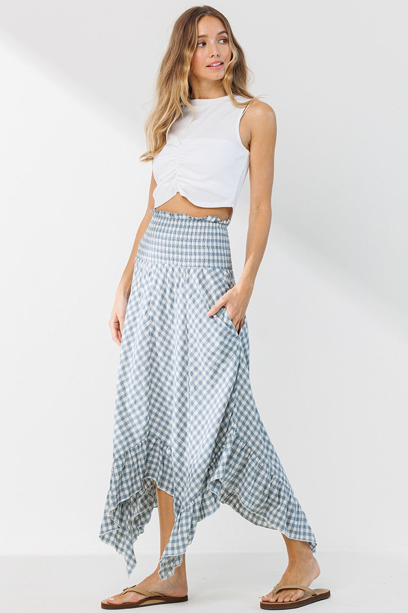 Plaid Convertible Skirt Dress