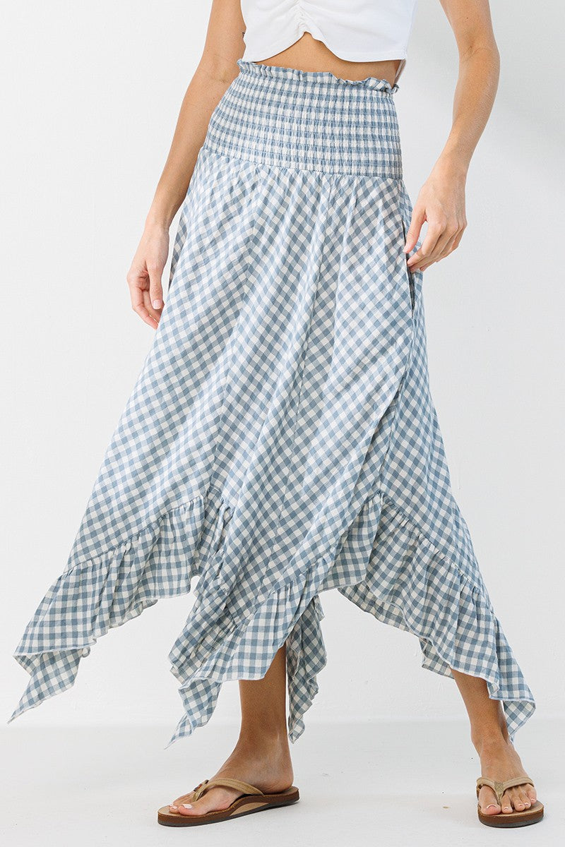 Plaid Convertible Skirt Dress