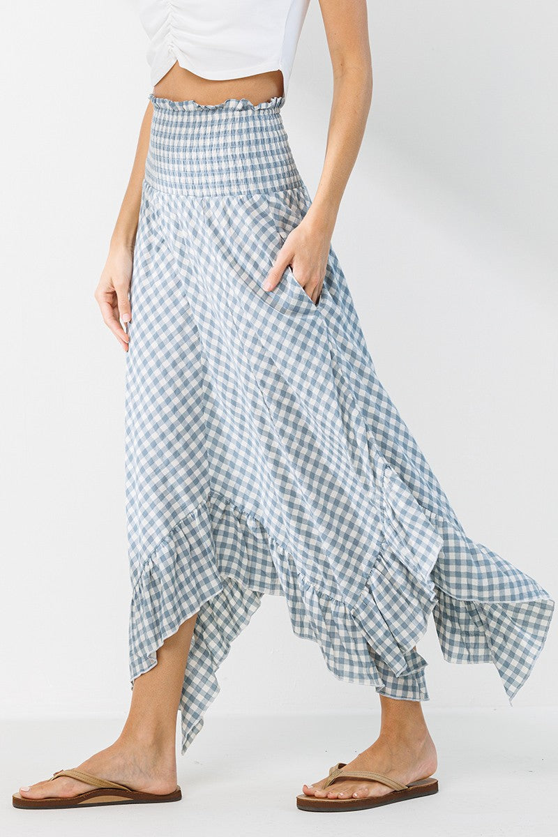 Plaid Convertible Skirt Dress