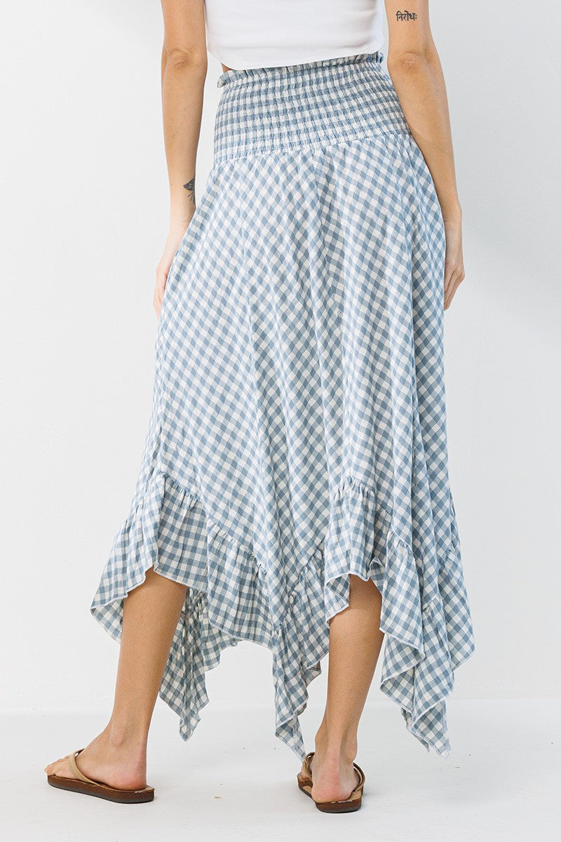 Plaid Convertible Skirt Dress